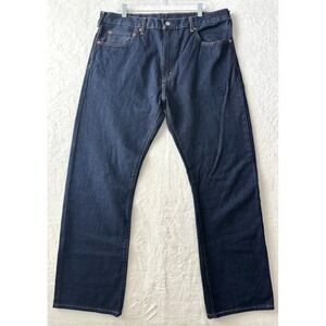 Levis 517 Jeans Mens 38x32 Blue Dark Wash Boot Cut Leg Durable Comfortable